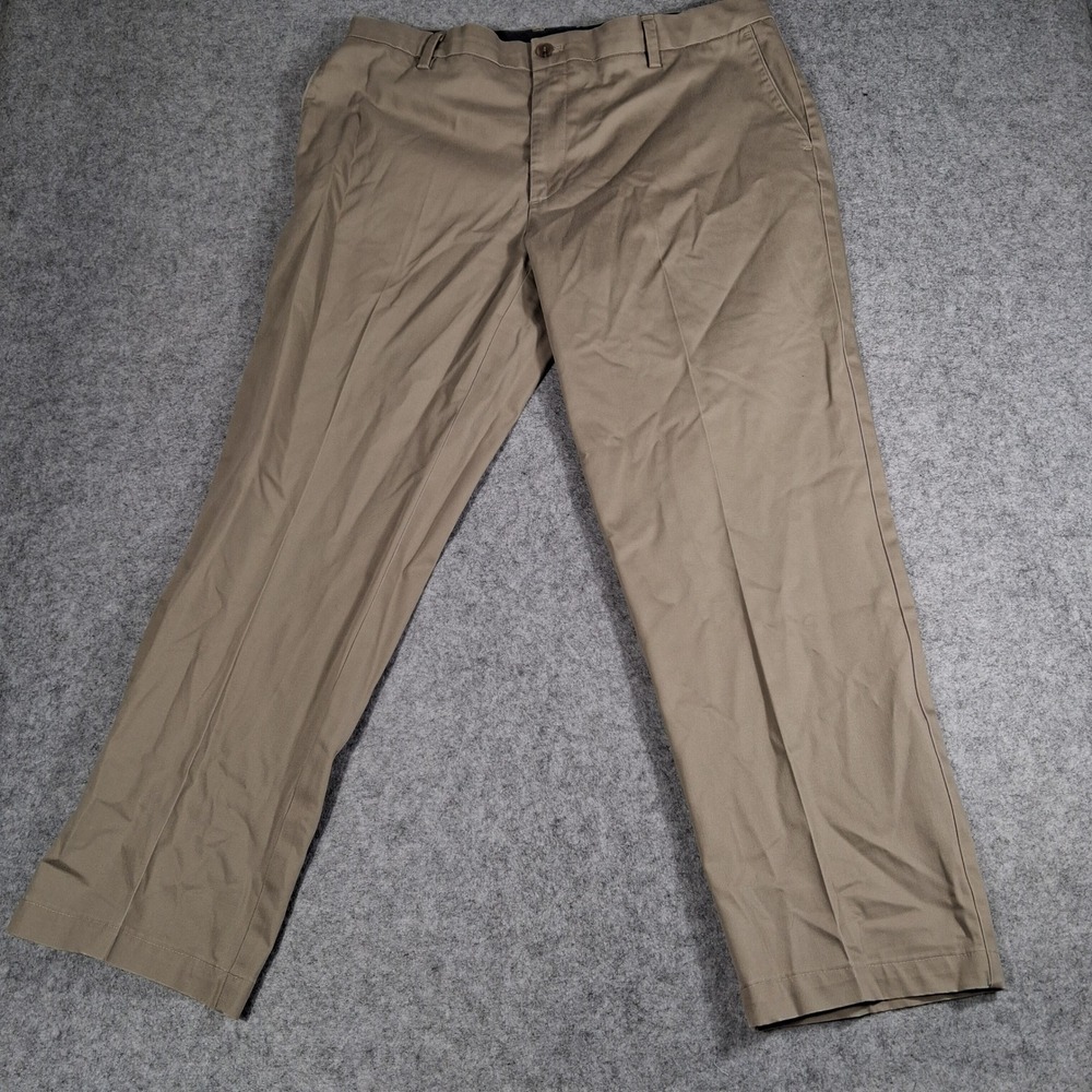 Dockers Signature Khaki Pants Mens 38x32 Tan Classic Fit Flex Comfort Chinos